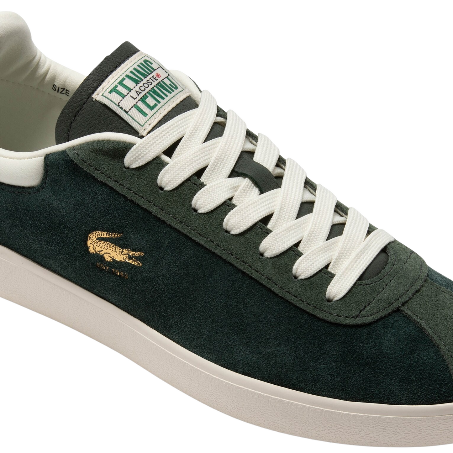 Men's Lacoste Baseshot Dark Green White Sneakers