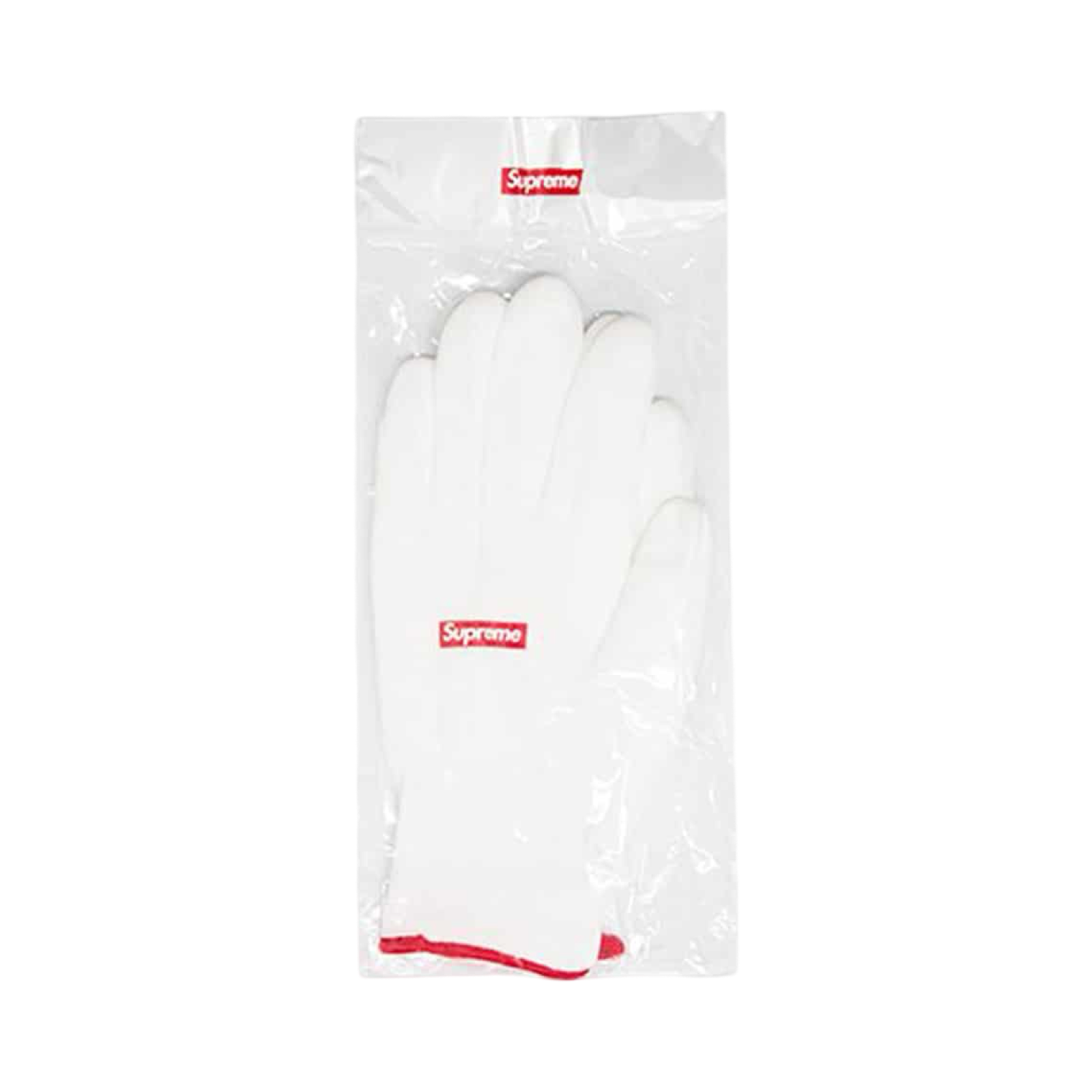 Supreme Rubberized Gloves White FW20