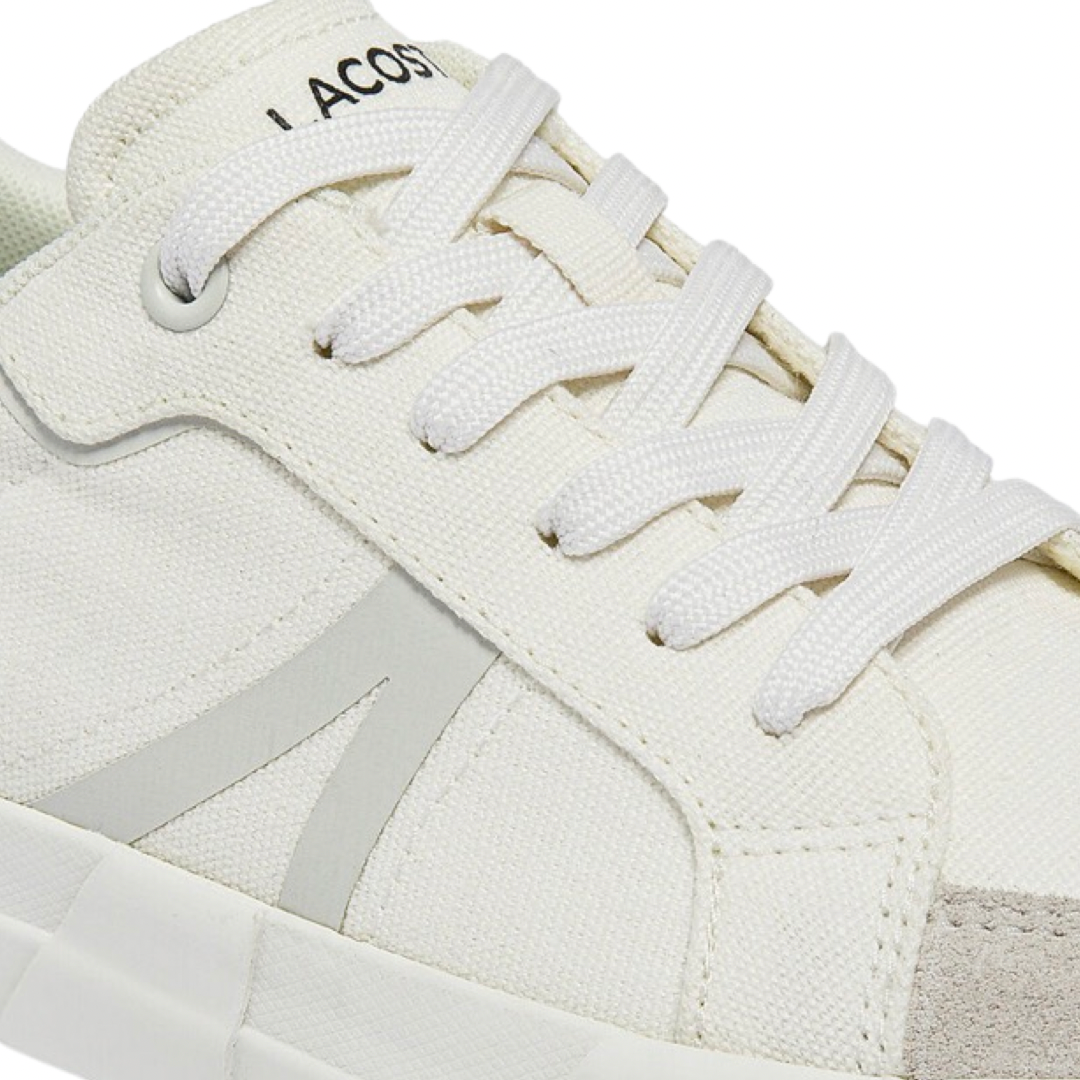 Women's Lacoste L004 Canvas White White Sneakers