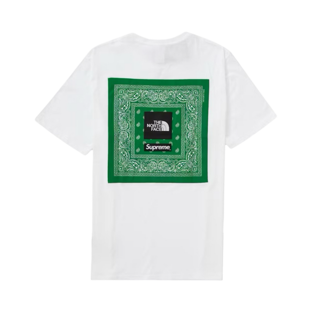 Supreme x The North Face Bandana Tee White Green