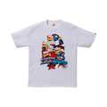 A Bathing Ape x Marvel Comics Camo Captain America Ape Head SS21 Tee White