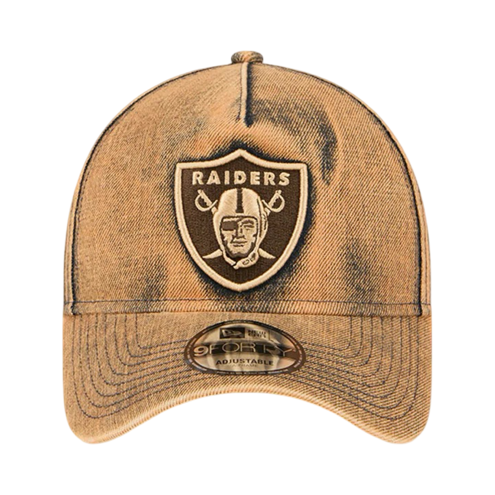 New Era 9Forty A-Frame Overwash DenimLas Vegas Raiders Bronze Gold Snapback Cap