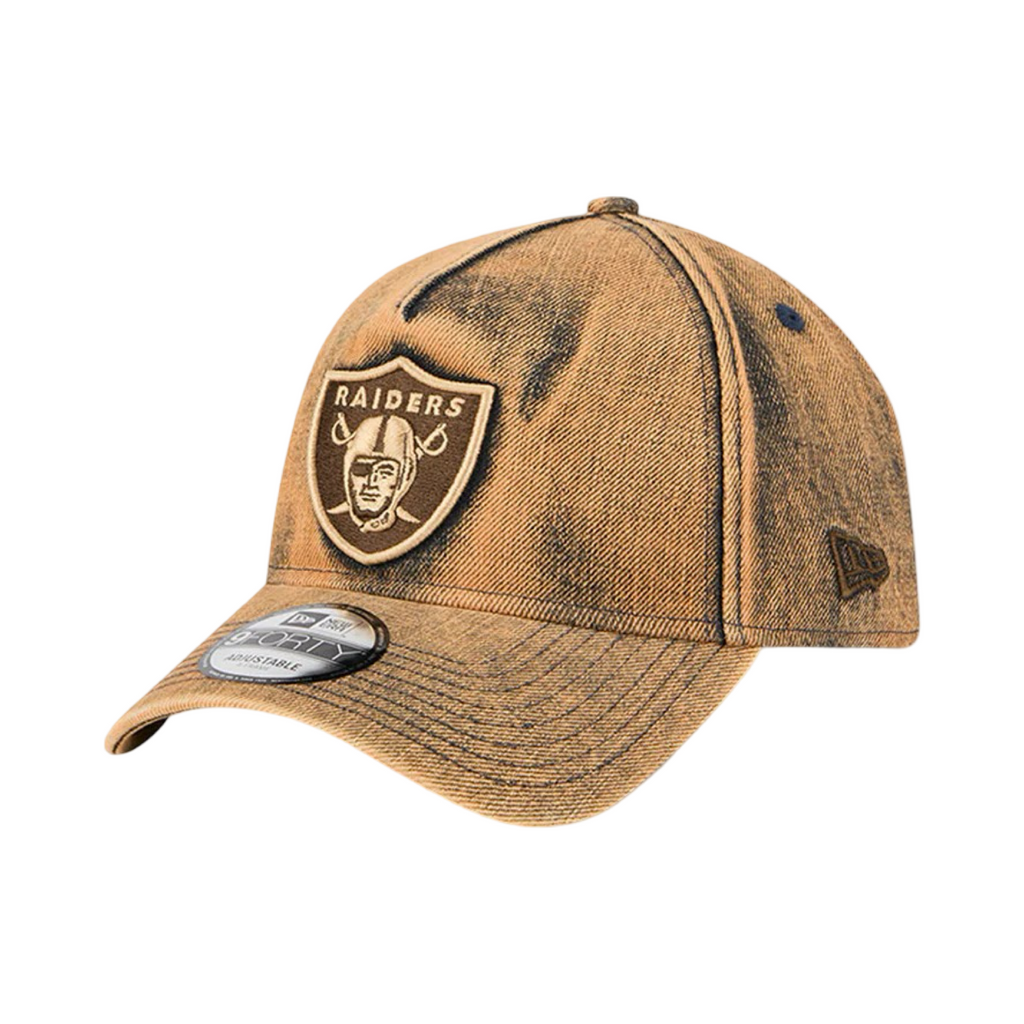 New Era 9Forty A-Frame Overwash DenimLas Vegas Raiders Bronze Gold Snapback Cap