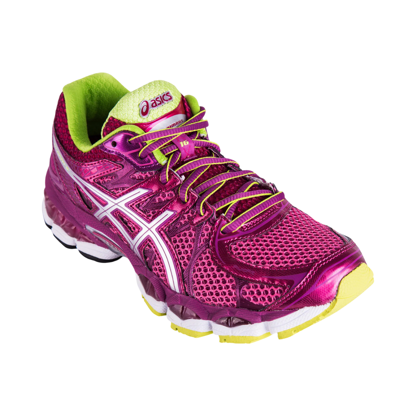 Women's Asics Gel Nimbus 16 Raspberry Lighting Lime