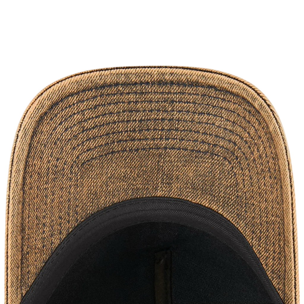 New Era 9Forty A-Frame Overwash Denim Los Angeles Bronze Gold Snapback Cap