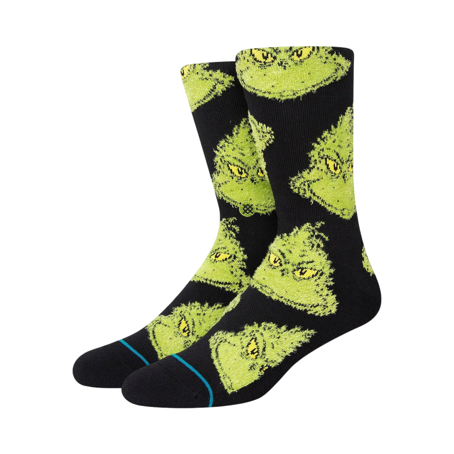 Stance x The Grinch Mean One Black Graphic Print Crew Socks