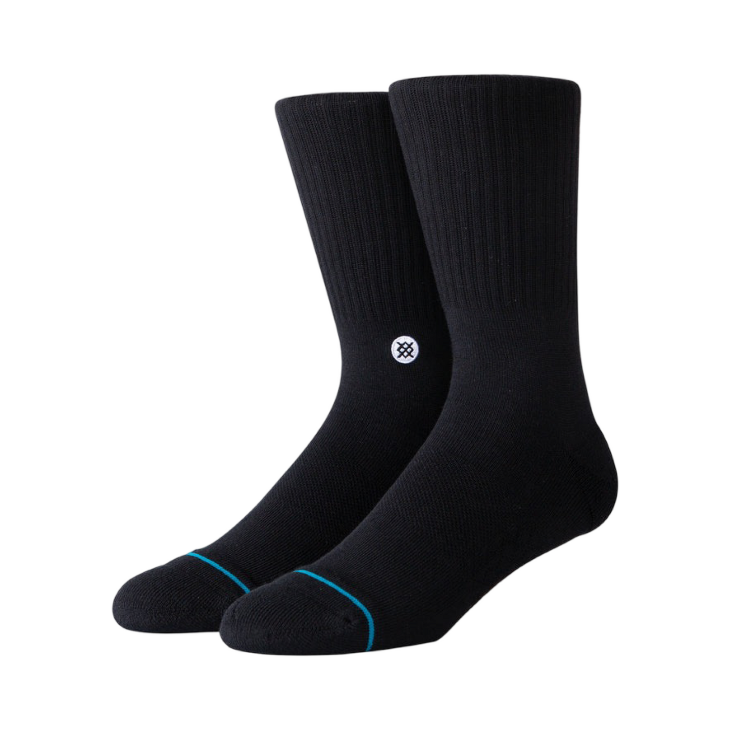 Stance Icon Black Black Crew Socks