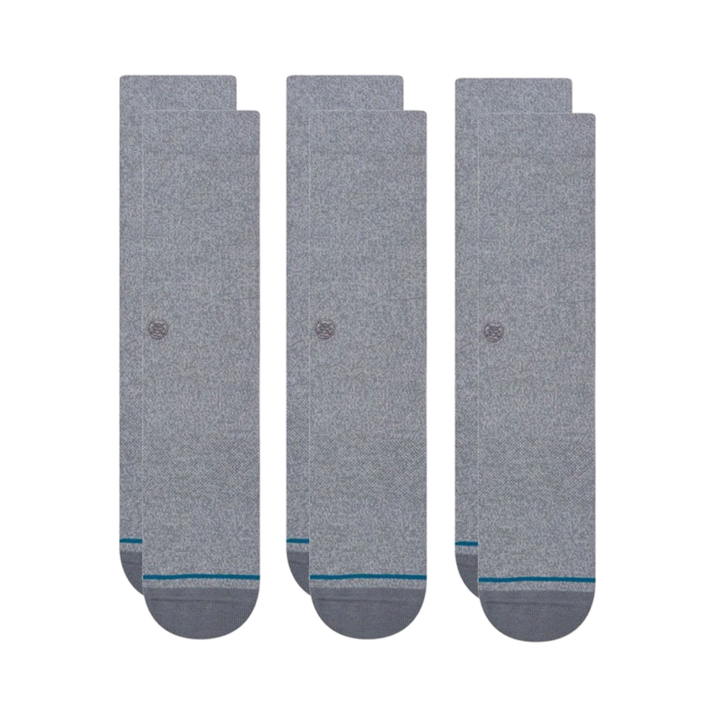 Stance Icon Socks 3 Pack Grey Heather