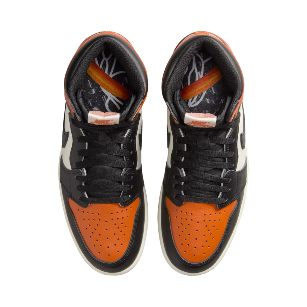 Air Jordan 1 Retro High OG Shattered Backboard 2025 Black Black Sail Starfish