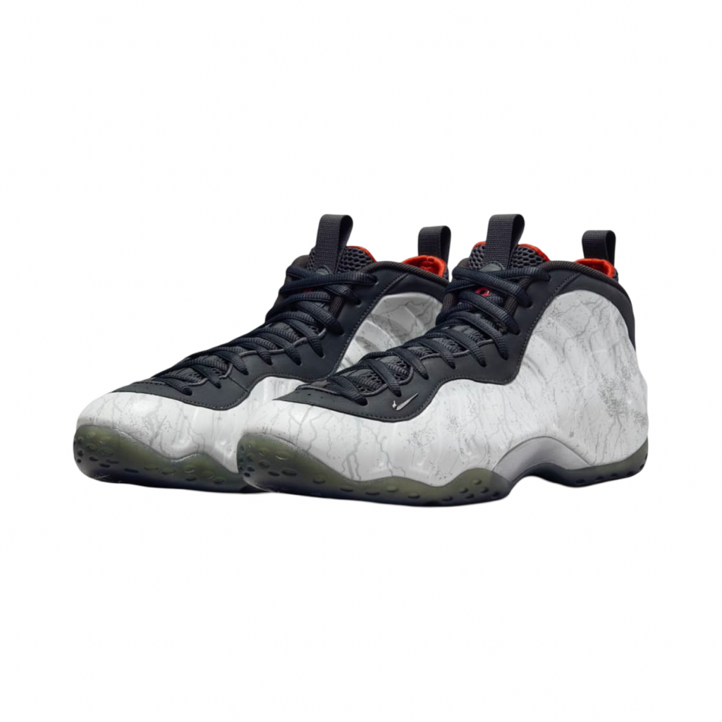 Nike Foamposite Tekken 8 Jin Kazama Photon Dust Metallic Dark Grey Off Noir