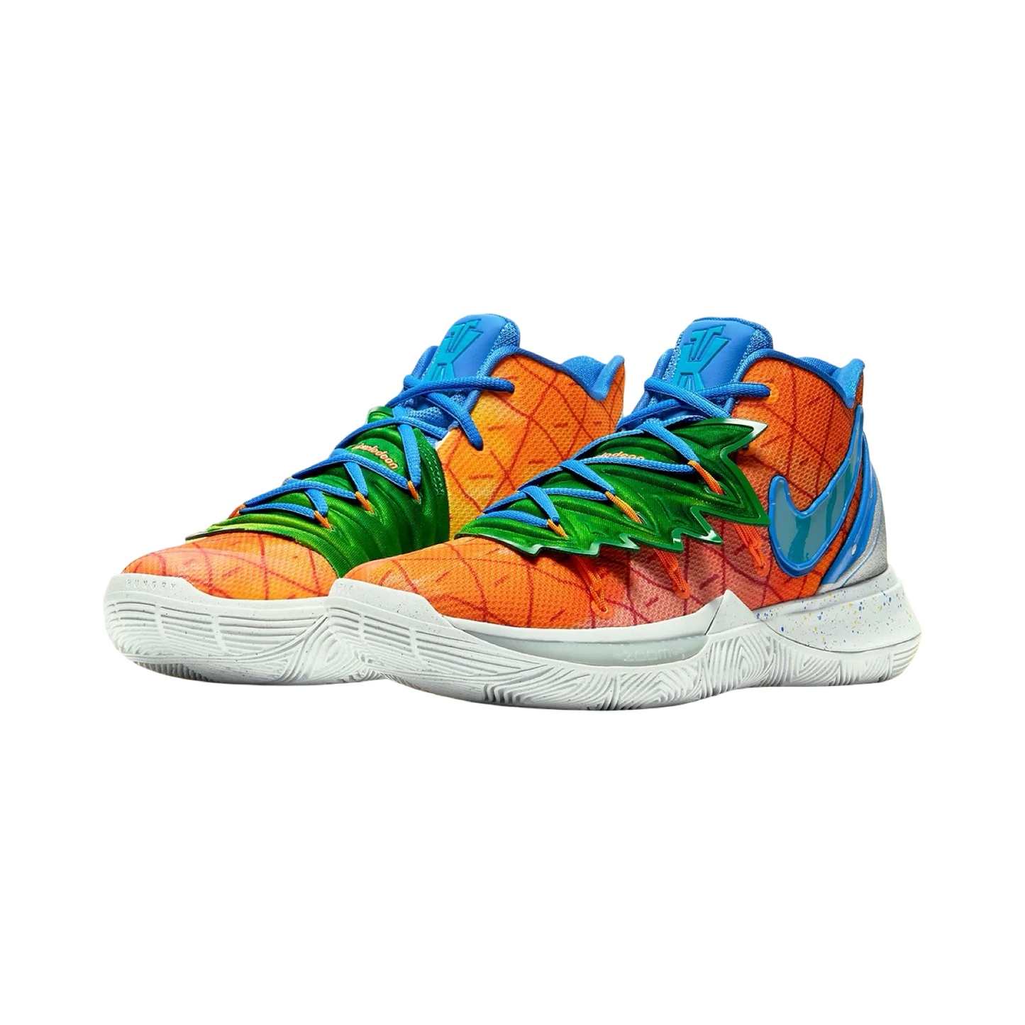 Nike Kyrie 5 x Spongebob Squarepants Pineapple House Orange Peel Teal Tint