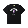 A Bathing Ape Bape SS20 College Tee Purple Camo