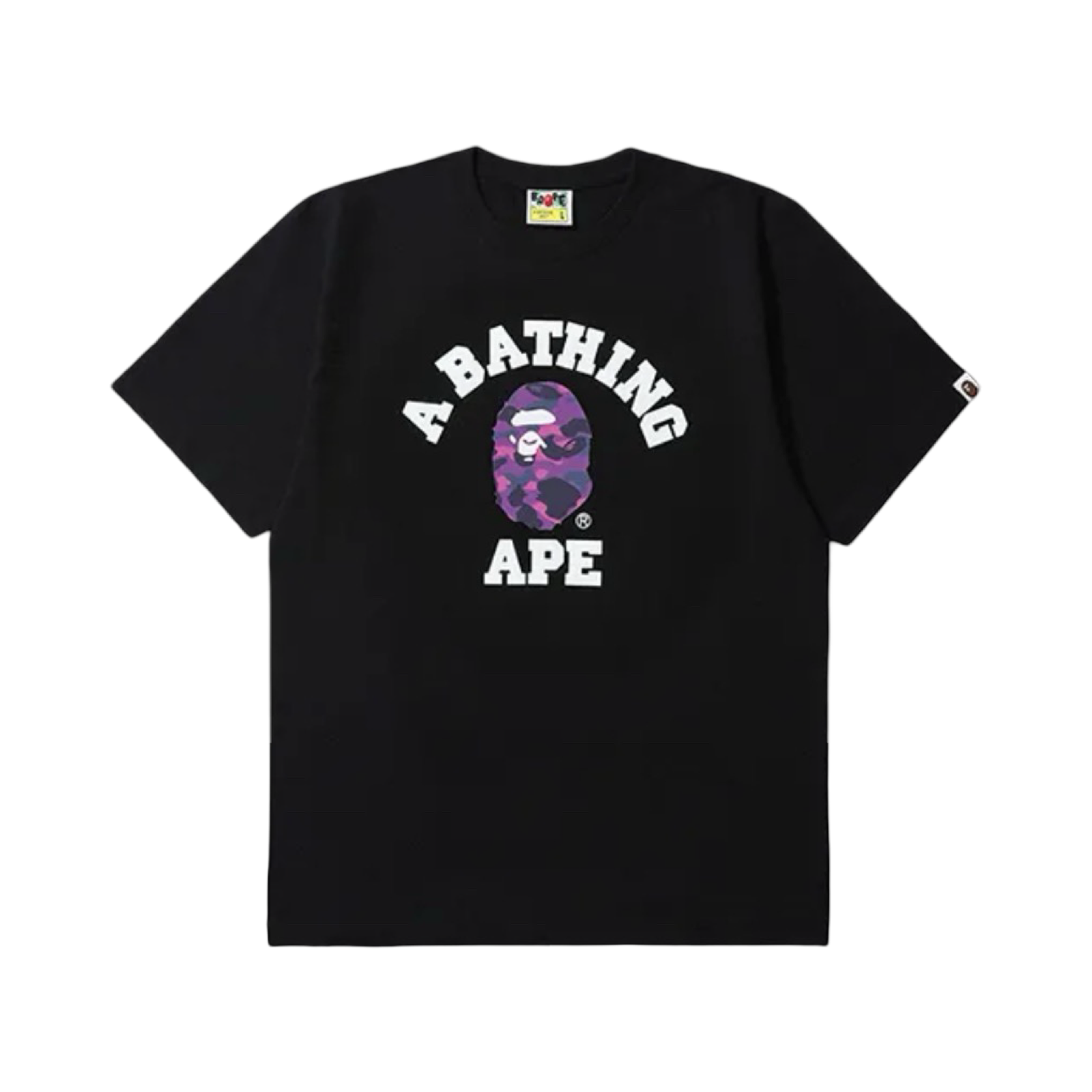 A Bathing Ape Bape SS20 College Tee Purple Camo