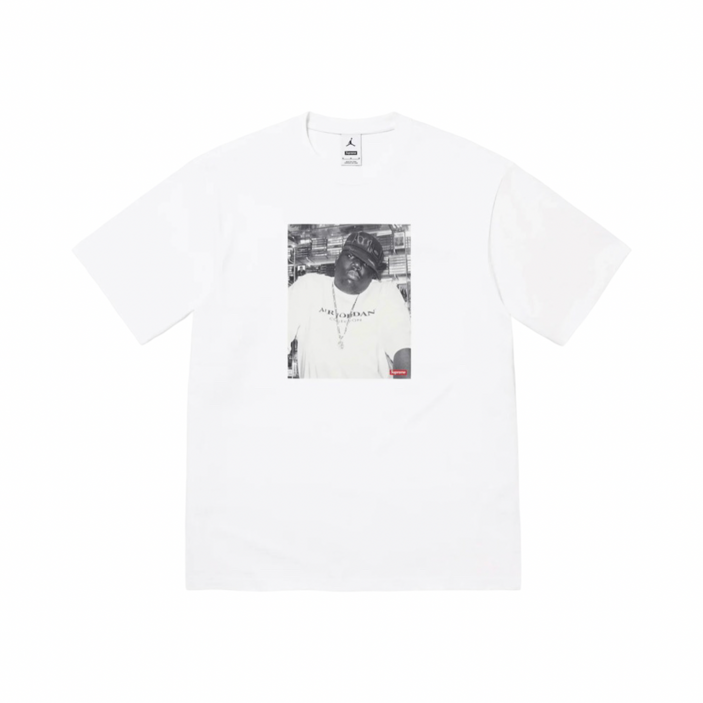 Supreme x Jordan Biggie T-Shirt White FW24