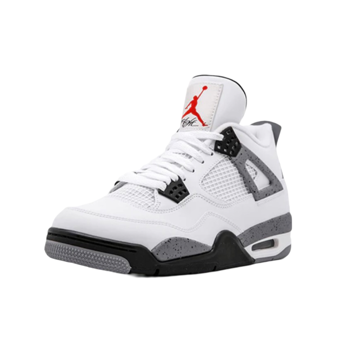 Air Jordan 4 Retro 2012 White Cement White Black Tech Grey