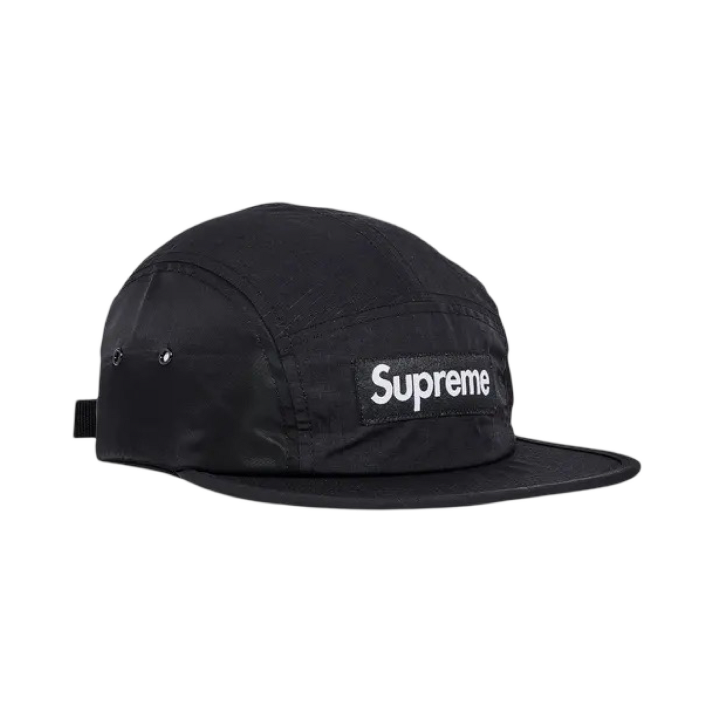 Supreme Waxed Ripstop Camp Cap Black