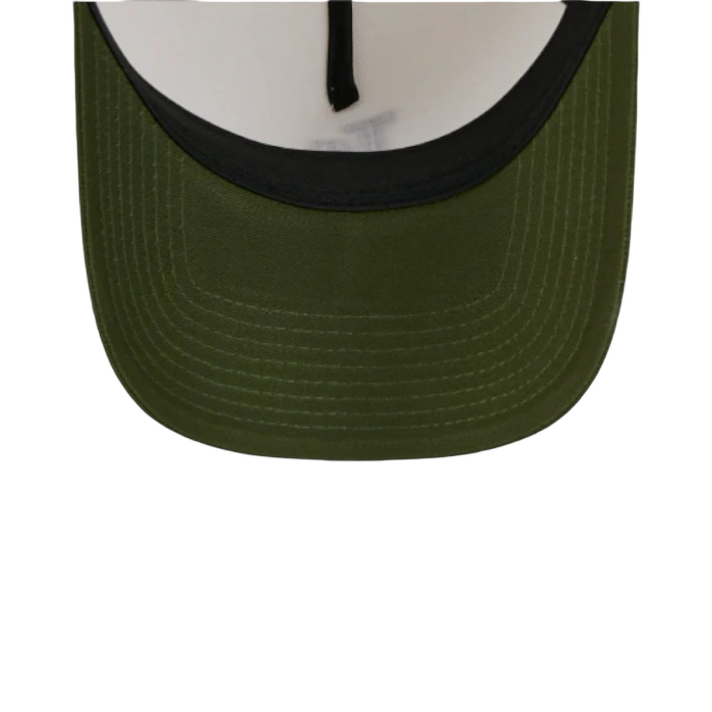 New Era 9Forty A-Frame Metallic Script Boston Red Sox White Gold Green Snapback Cap