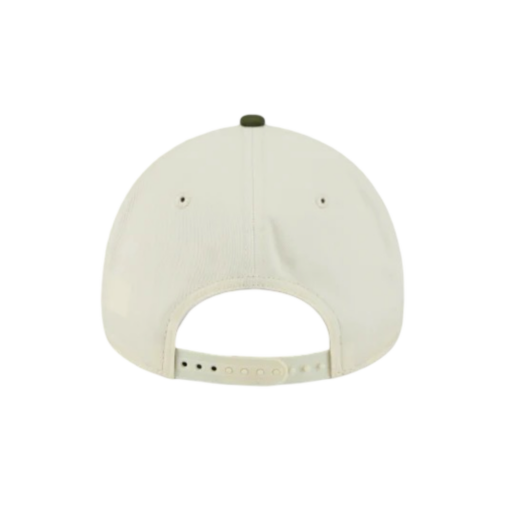 New Era 9Forty A-Frame Metallic Script Boston Red Sox White Gold Green Snapback Cap