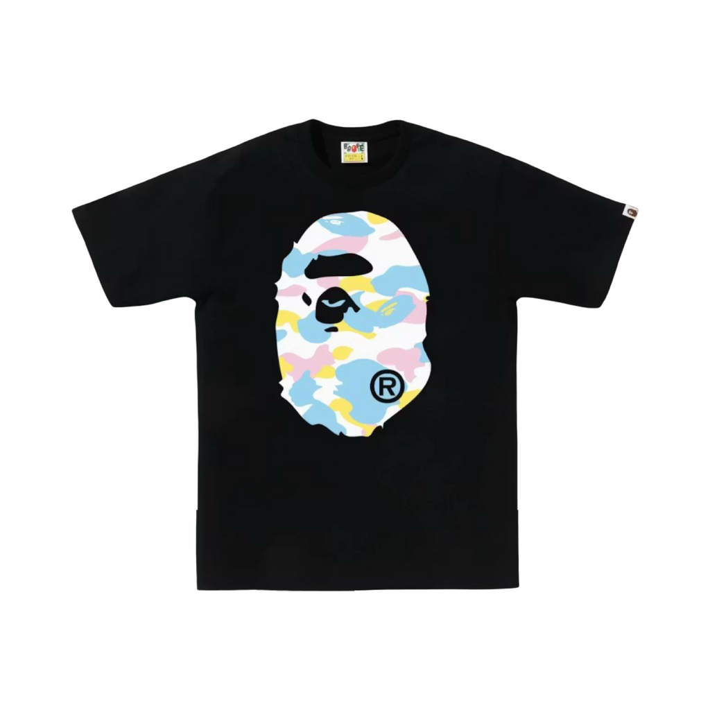 A Bathing Ape BAPE Ape Head Tee Multi Camo Black SS26