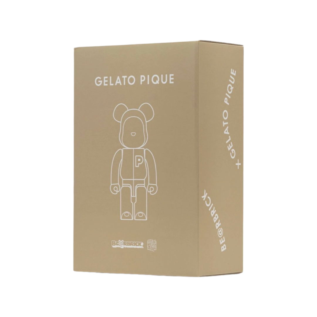 Bearbrick 1000% x Gelato Pique Beige White