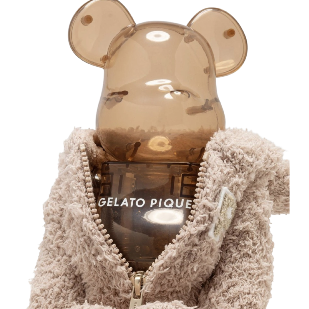 Bearbrick 1000% x Gelato Pique Beige White