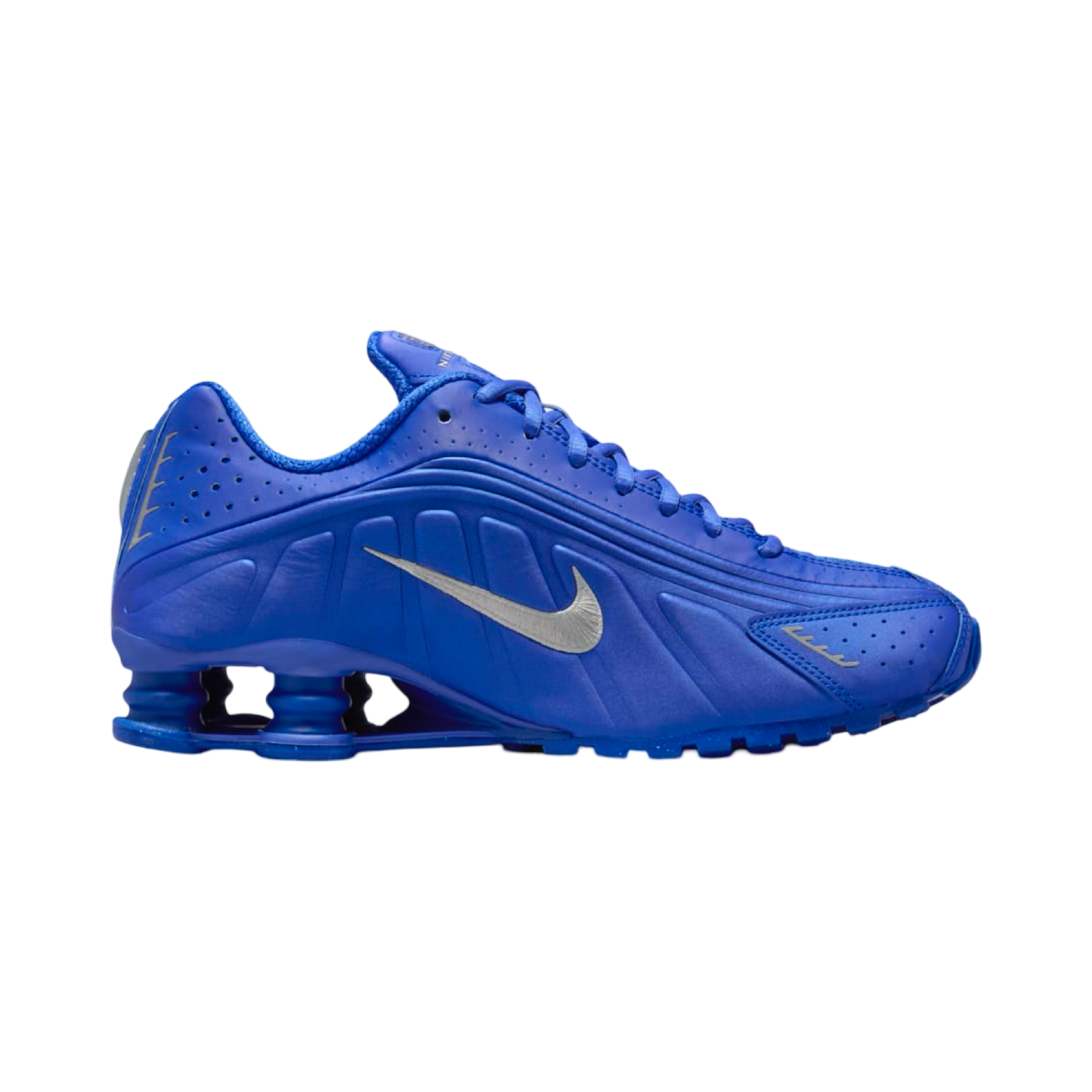 Women's Nike Shox R4 Racer Blue Metallic Silver