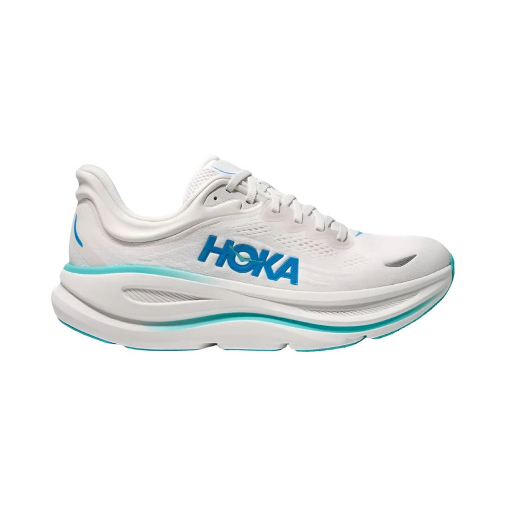 Men's Hoka Bondi 9 D Width White Blue
