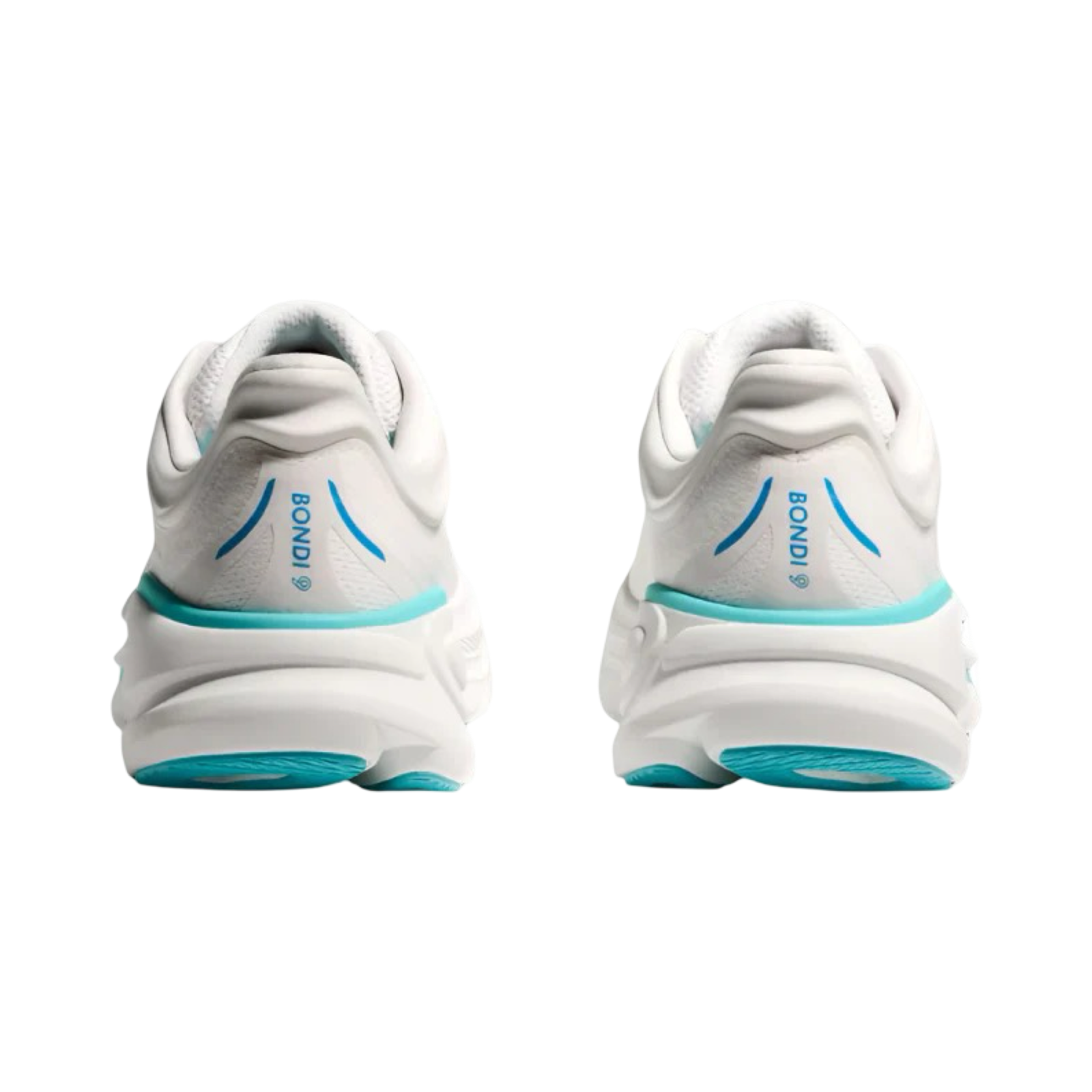 Men's Hoka Bondi 9 D Width White Blue