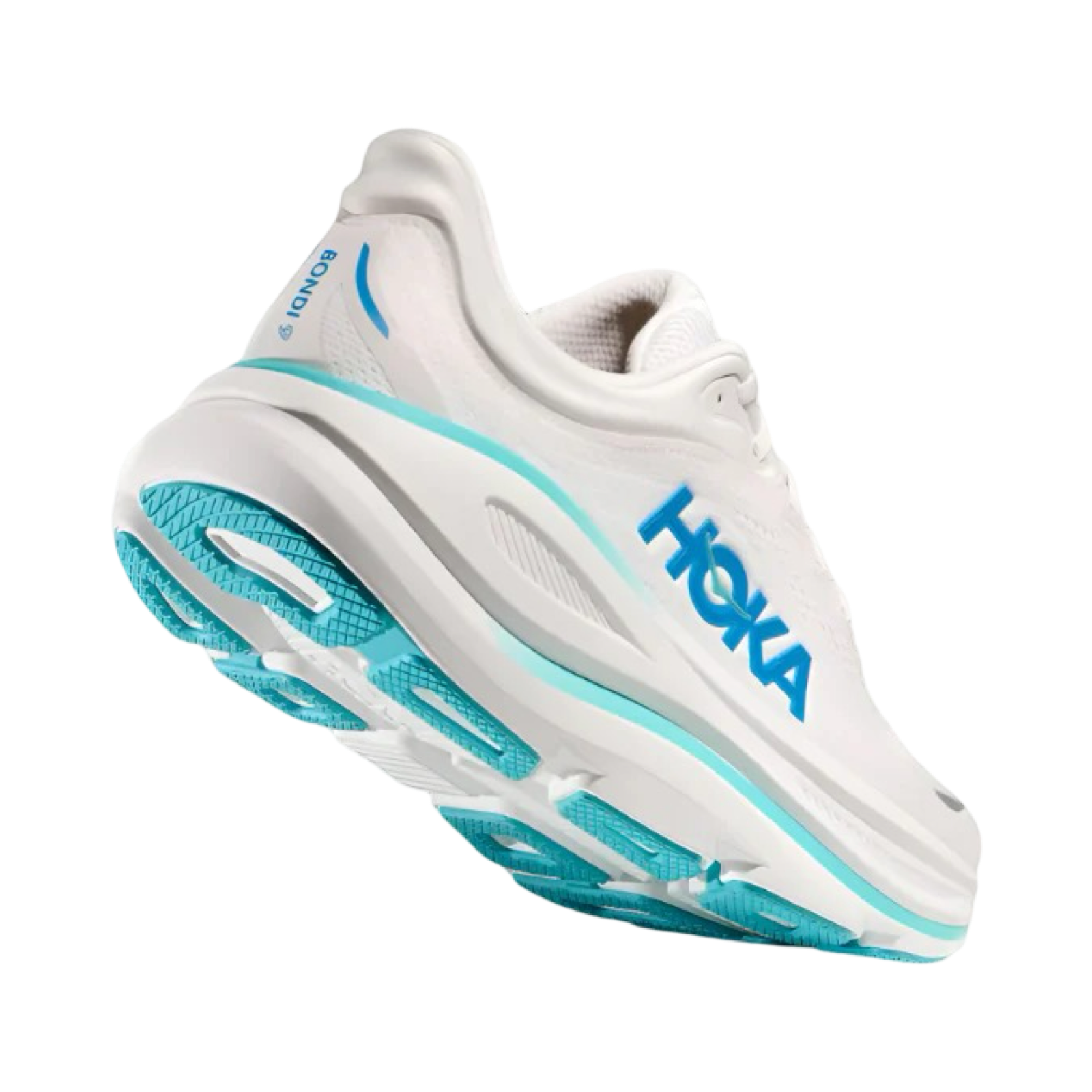 Men's Hoka Bondi 9 D Width White Blue