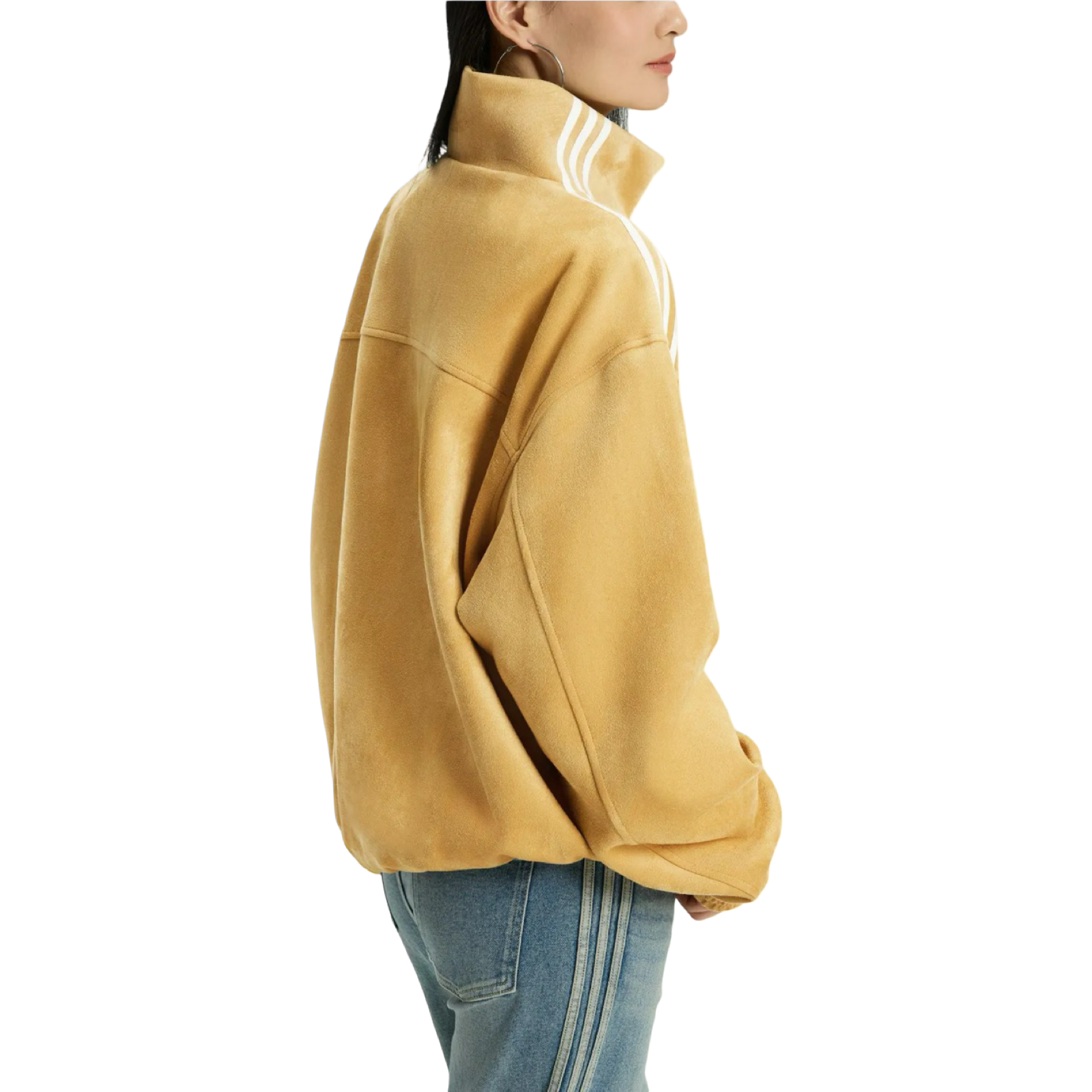 Adidas CTT Chinese Track Top 3.1 Gender Neutral Jacket (Asian Sizing) Oat Yellow