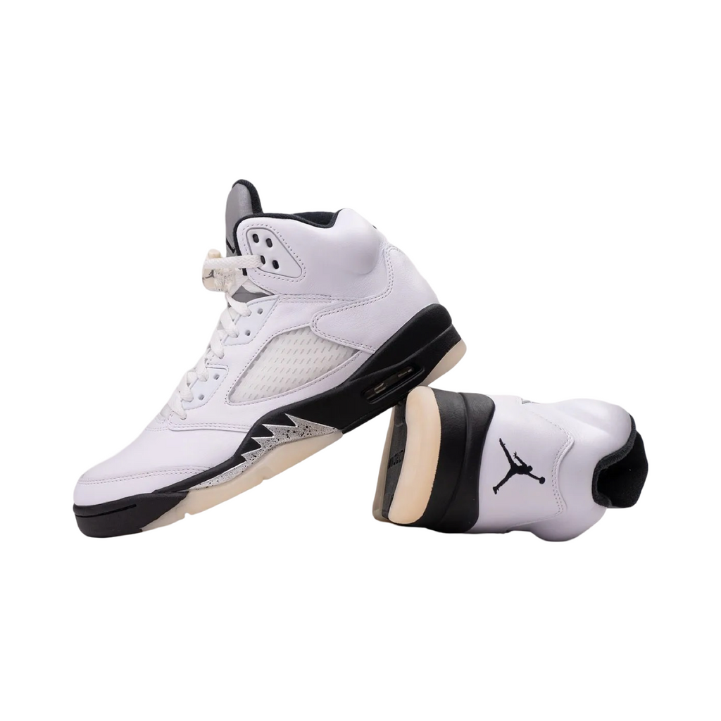 Air Jordan 5 Reverse Metallic White Black Sail
