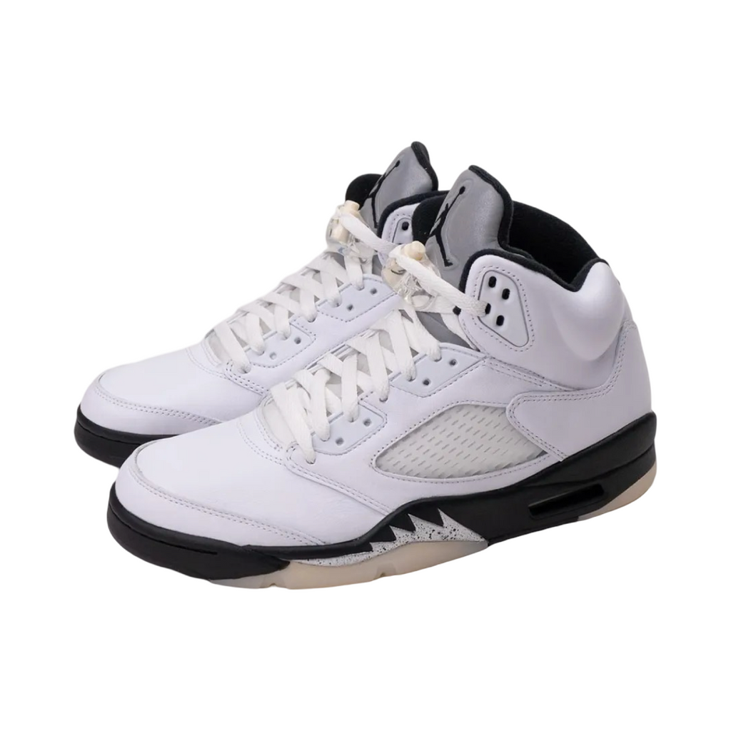 Air Jordan 5 Reverse Metallic White Black Sail