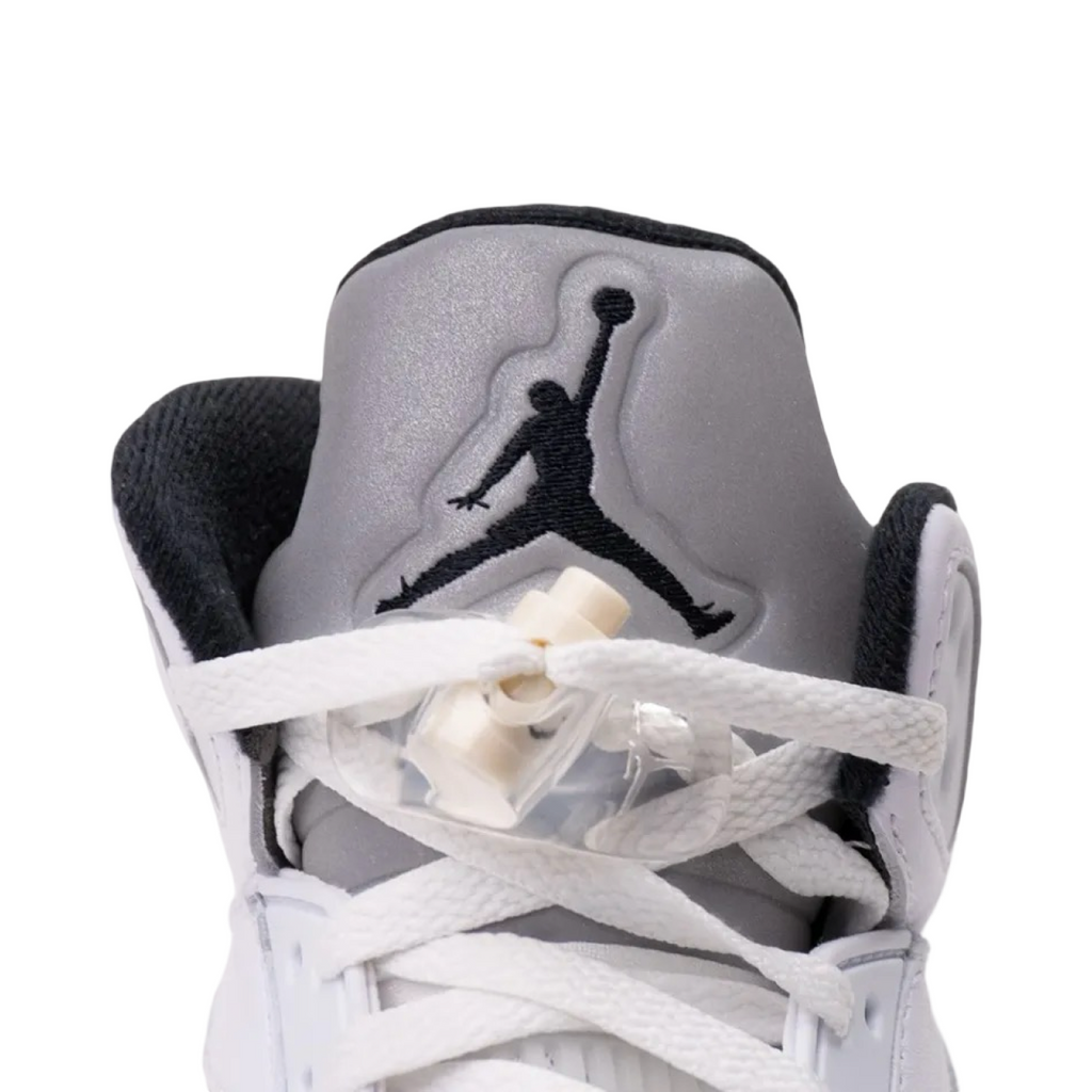 Air Jordan 5 Reverse Metallic White Black Sail