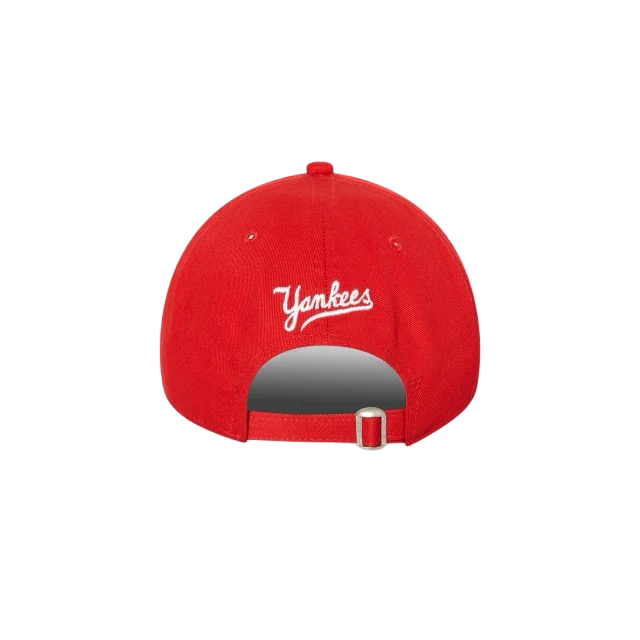 New Era 940 Pre Curved New York Yankees Scarlet Red White