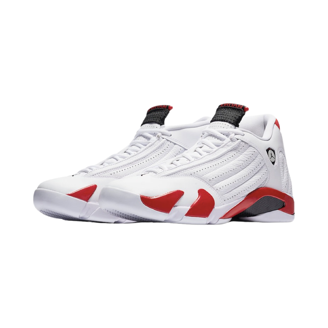 Air Jordan 14 Retro Candy Cane White Black Varsity Red