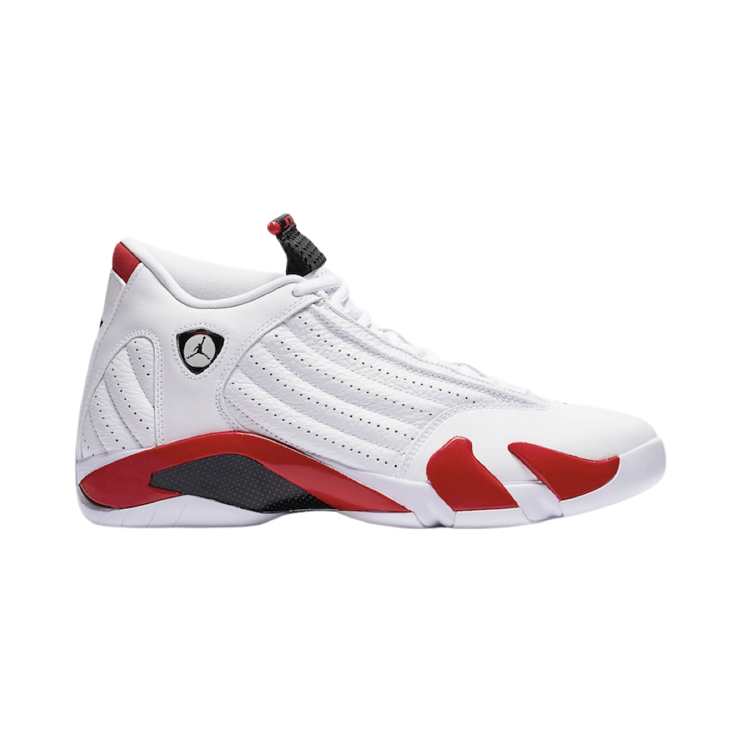 Air Jordan 14 Retro Candy Cane White Black Varsity Red