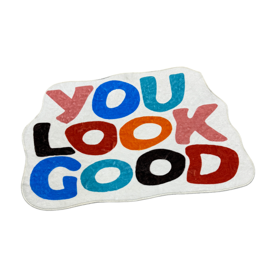 You Look Good Carpet White Multi 80cm x 50cm