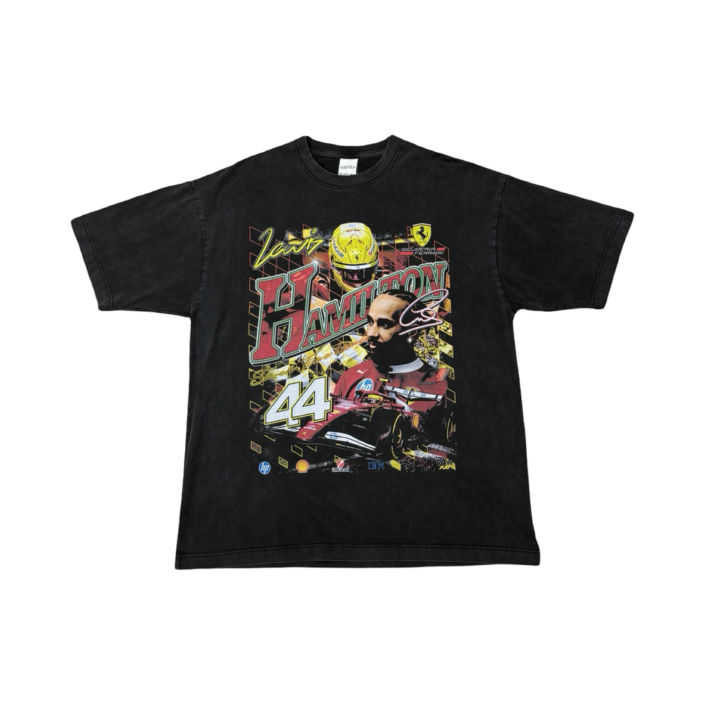 F1 Lewis Washed Tee Black