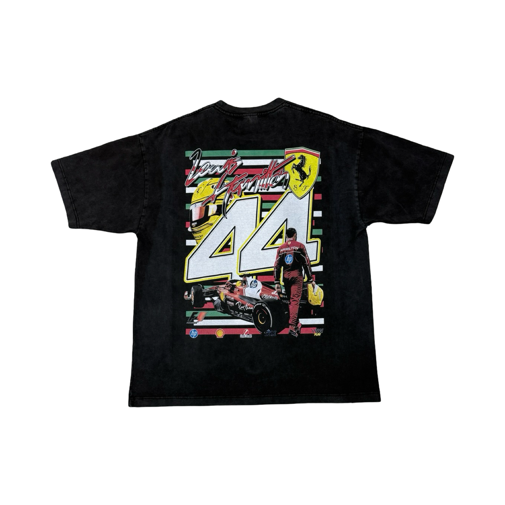F1 Lewis Washed Tee Black