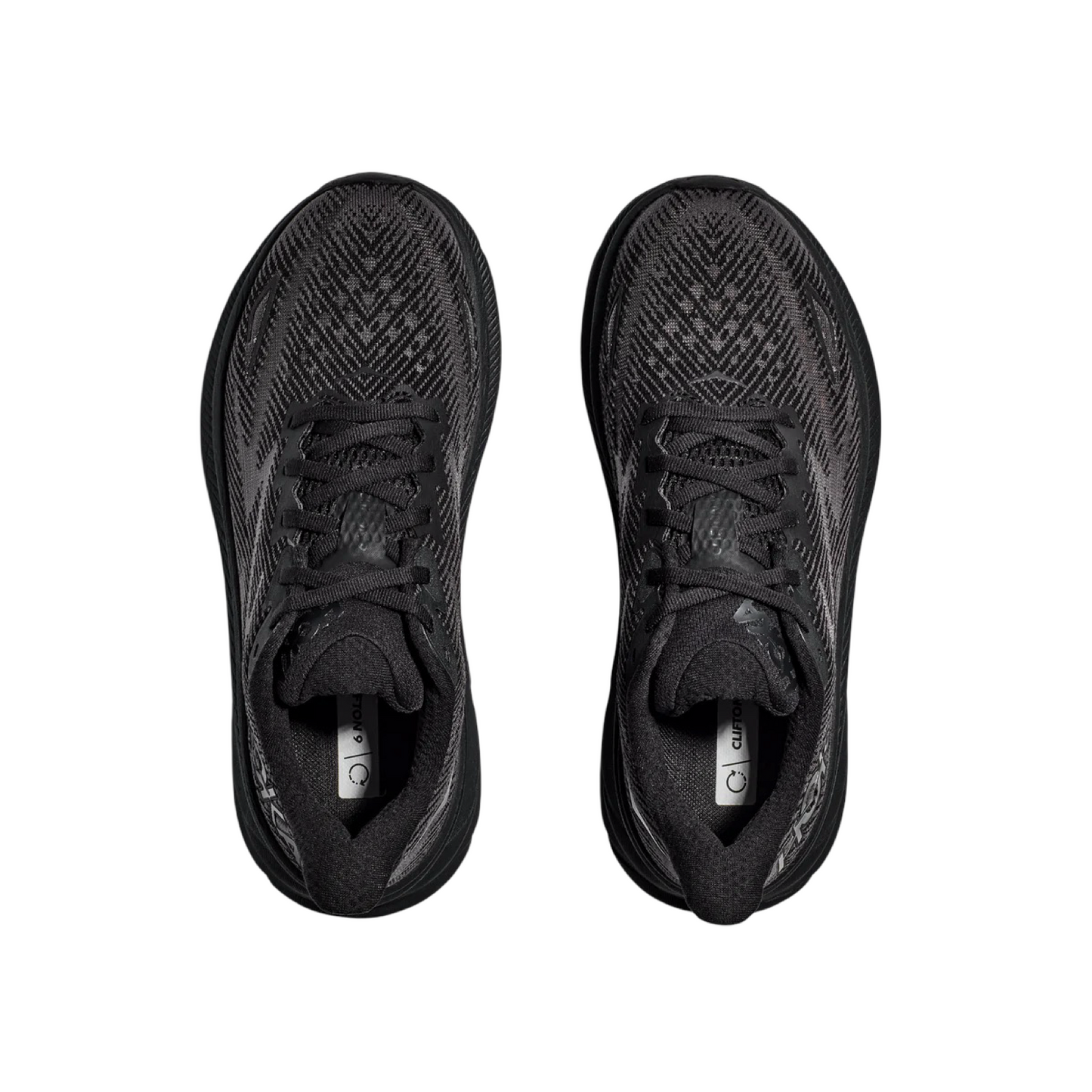 Men's Hoka Clifton 9 D Width Black Black