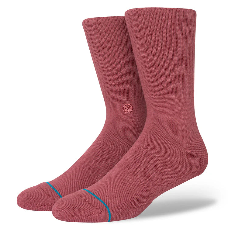 Stance Icon Socks Dark Red