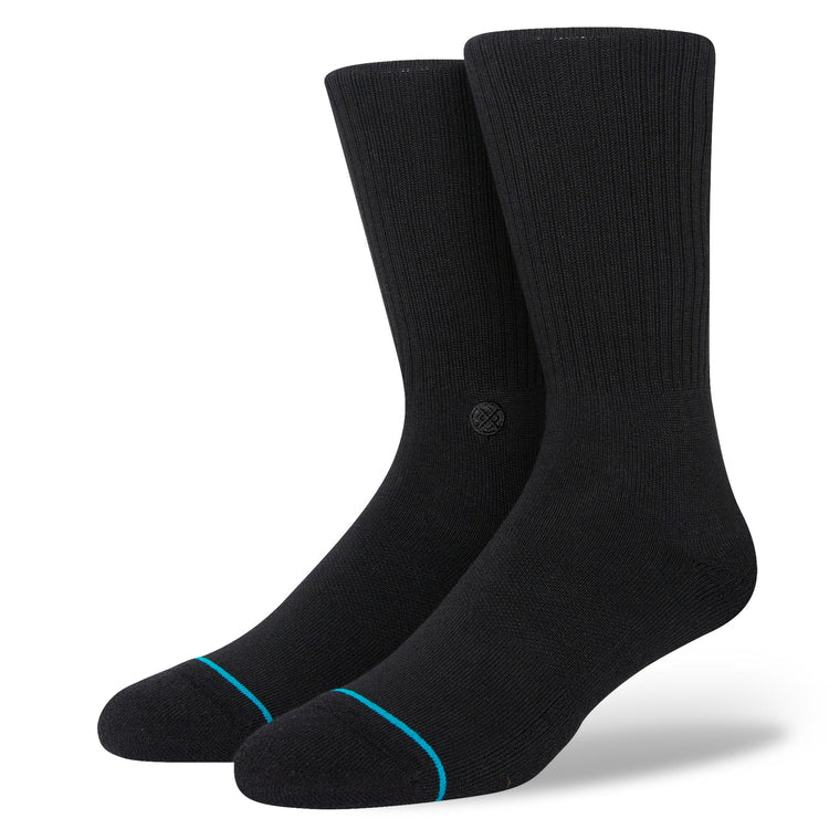 Stance Shelter Crew Sock Black Black