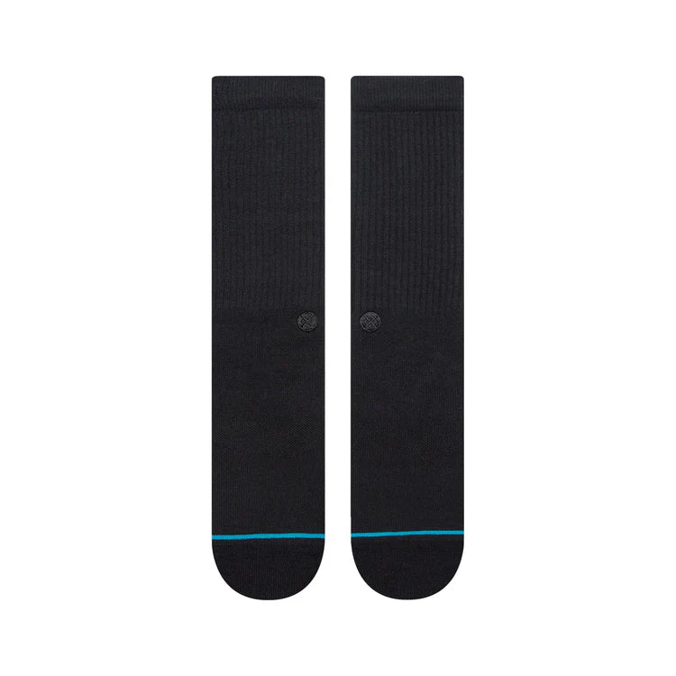 Stance Shelter Crew Sock Black Black