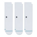 Stance Icon Crew Socks 3 Pack White White