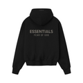 Fear Of God Essentials Graphic Pullover Hoodie Black Black FW25