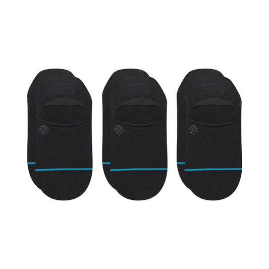 Stance Icon No Show Sock 3 Pack Black / Black