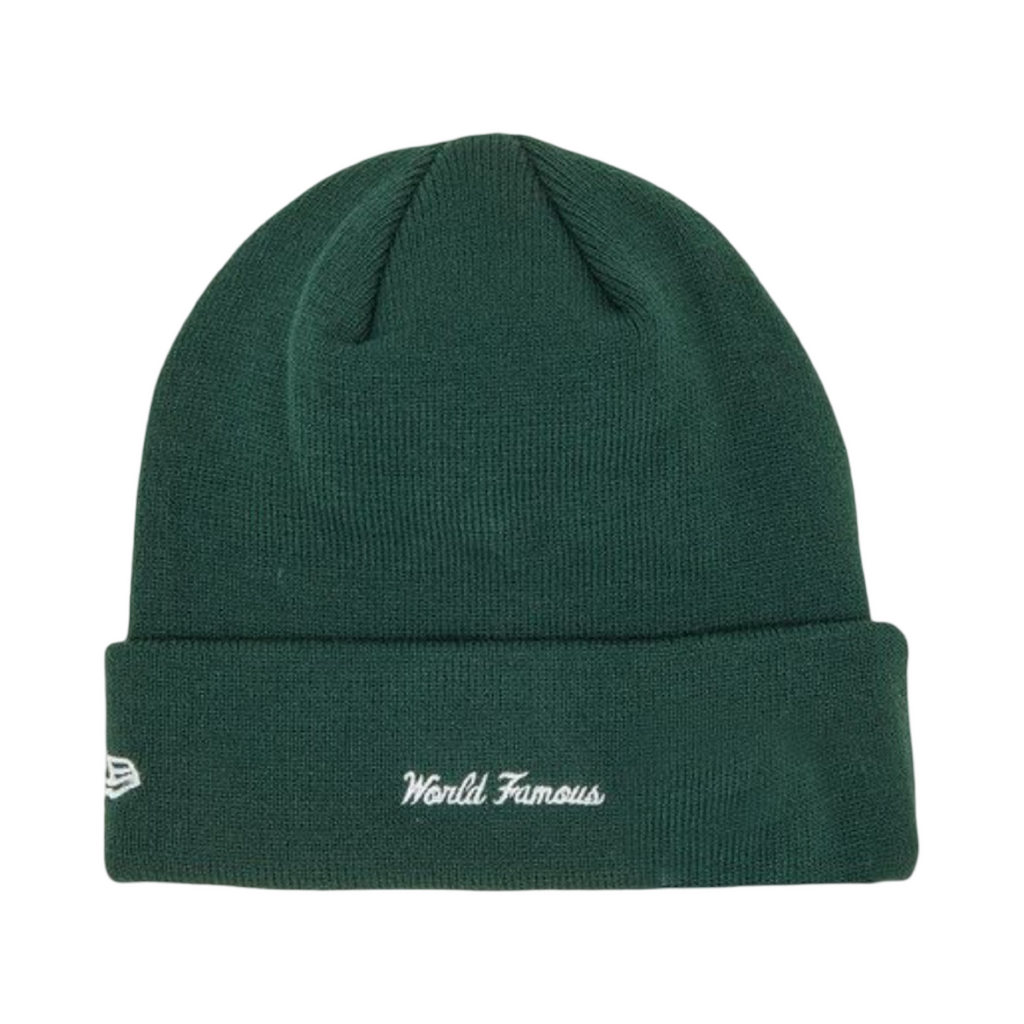 New Era x Supreme Beanie Green Red FW22