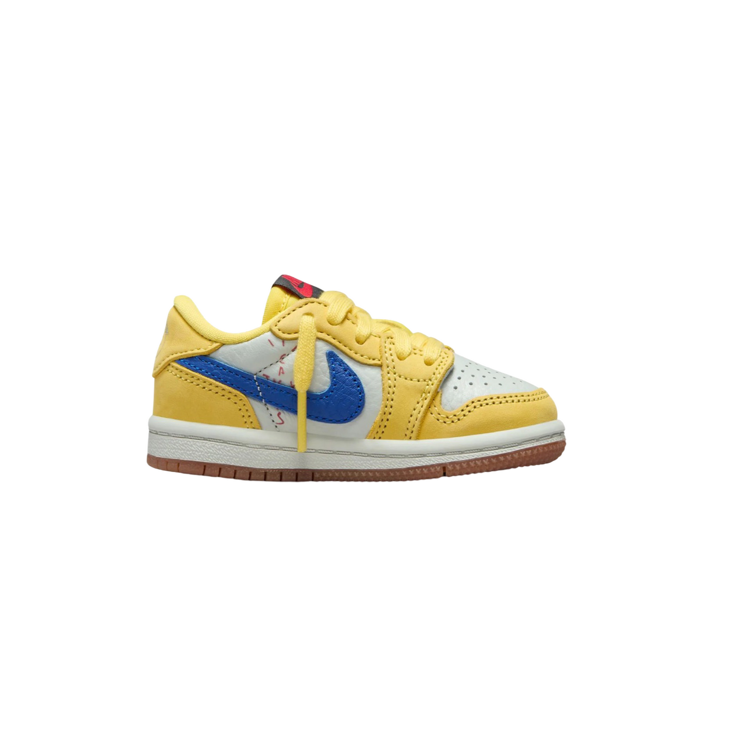 Toddler Air Jordan 1 Low OG SP TD Canary Racer Blue Light Silver