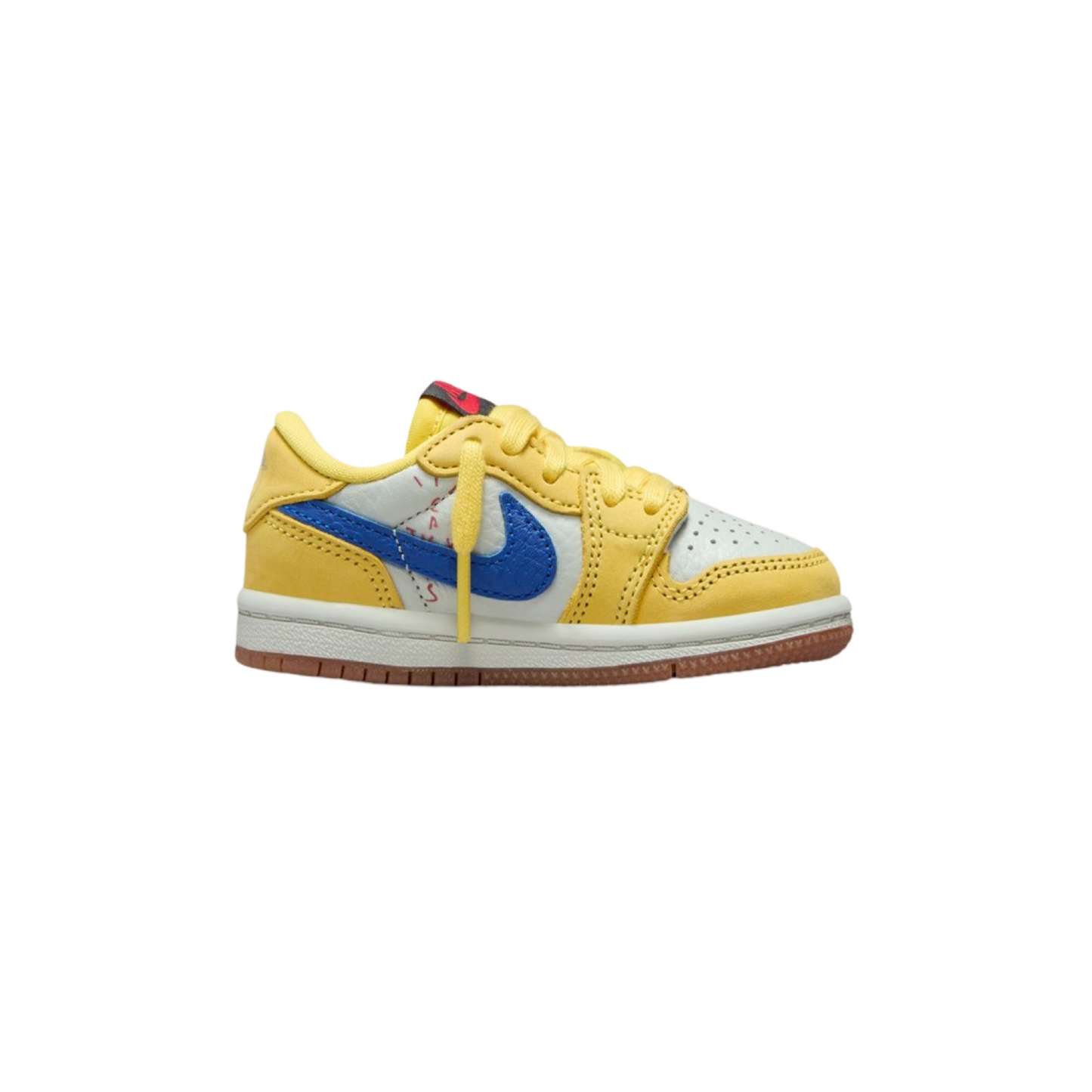 Toddler Air Jordan 1 Low OG SP TD Canary Racer Blue Light Silver