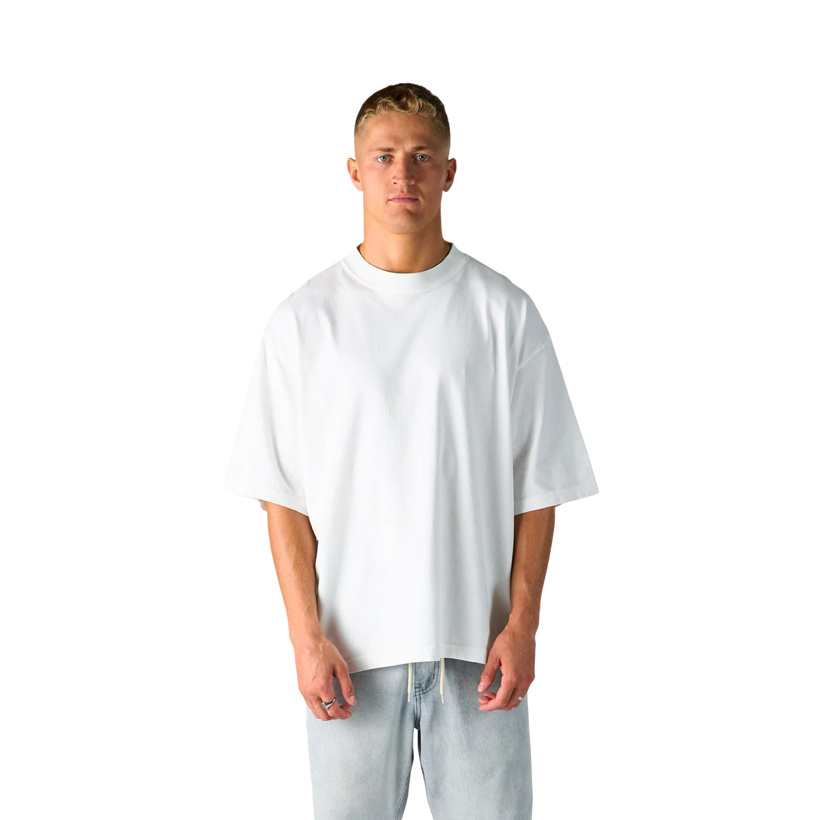 Shaka Wear Max Heavyweight Drop Shoulder Tee White